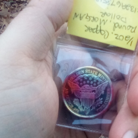 ✨Morgan Dollar Rainbow Toned 1/2 Ounce Copper Round✨ - Picture 9 of 9